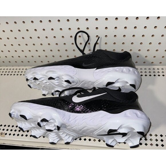 Nike Alpha Huarache Elite 4 Low MCS Mens Molded Baseball Cleats Size 12 Black - Picture 6 of 8